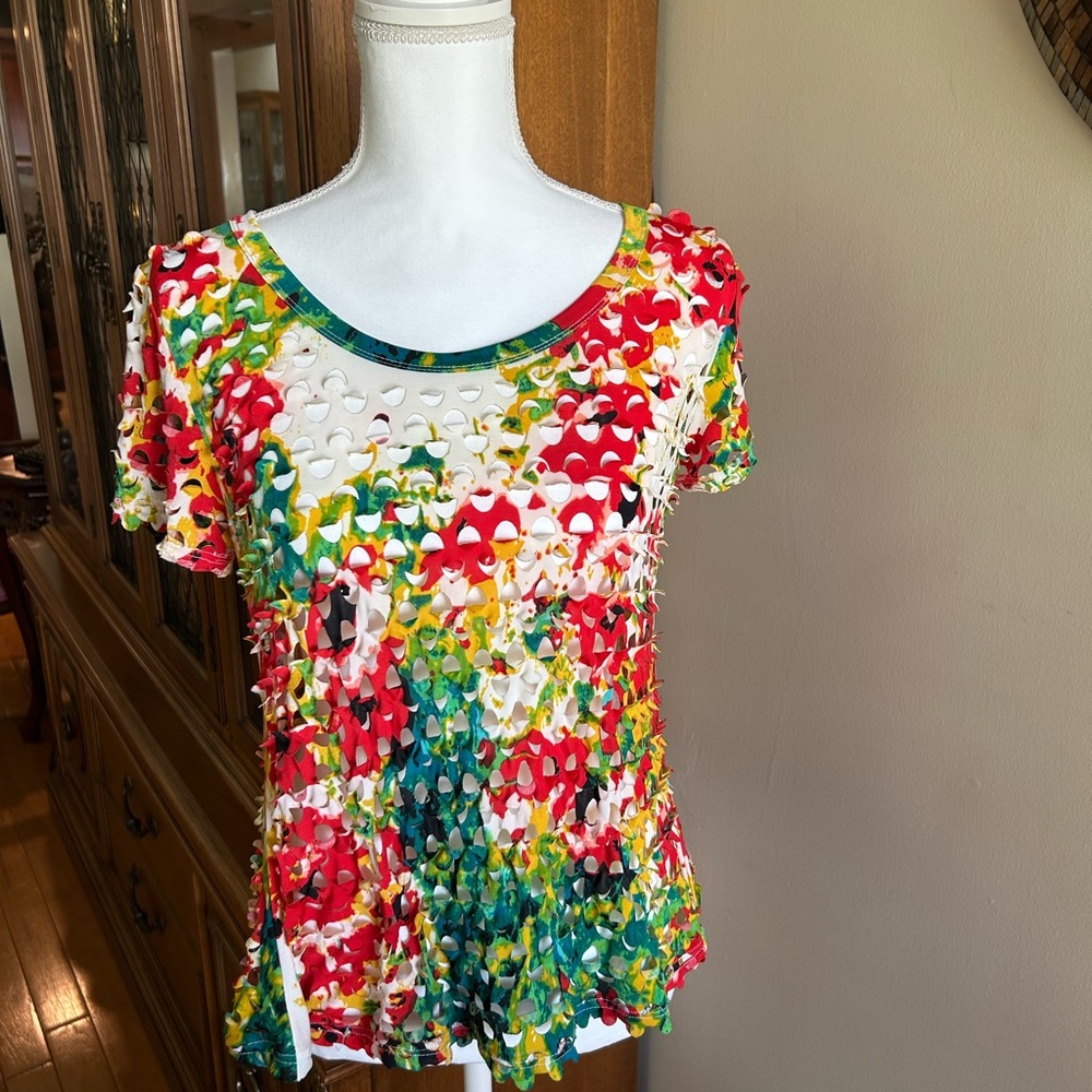 Adore Multicolor Cutout Blouse
